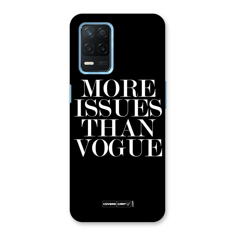 More Issues than Vogue (Black) Back Case for Realme 8s 5G