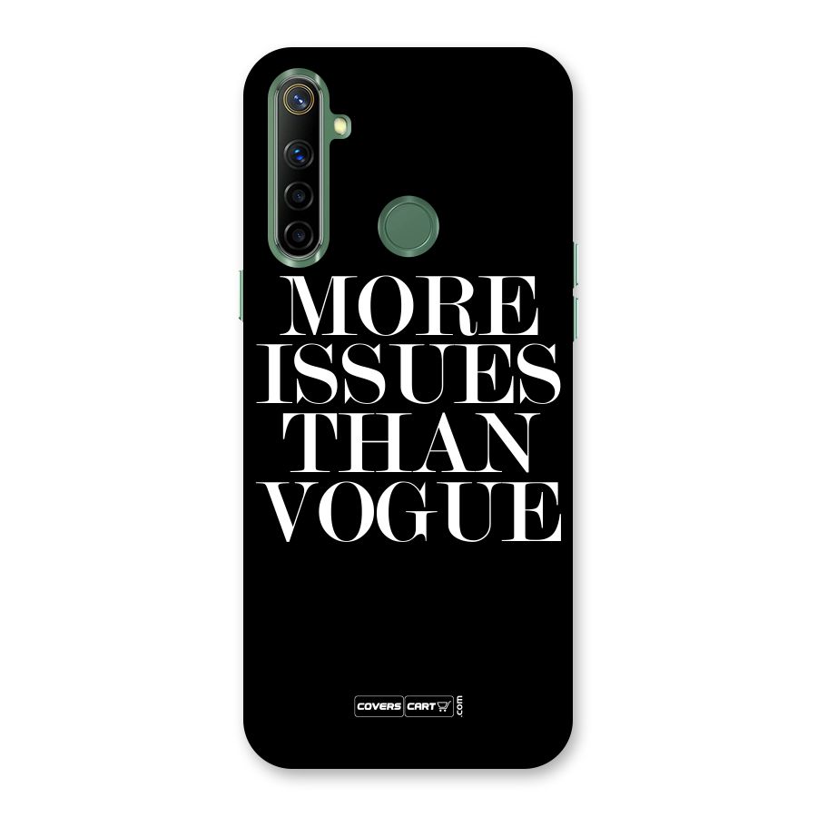More Issues than Vogue (Black) Back Case for Realme Narzo 10