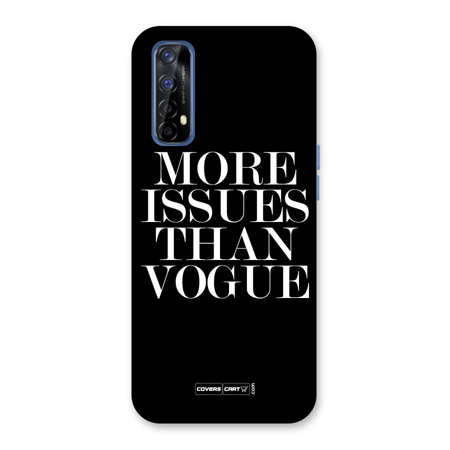 More Issues than Vogue (Black) Back Case for Realme Narzo 20 Pro