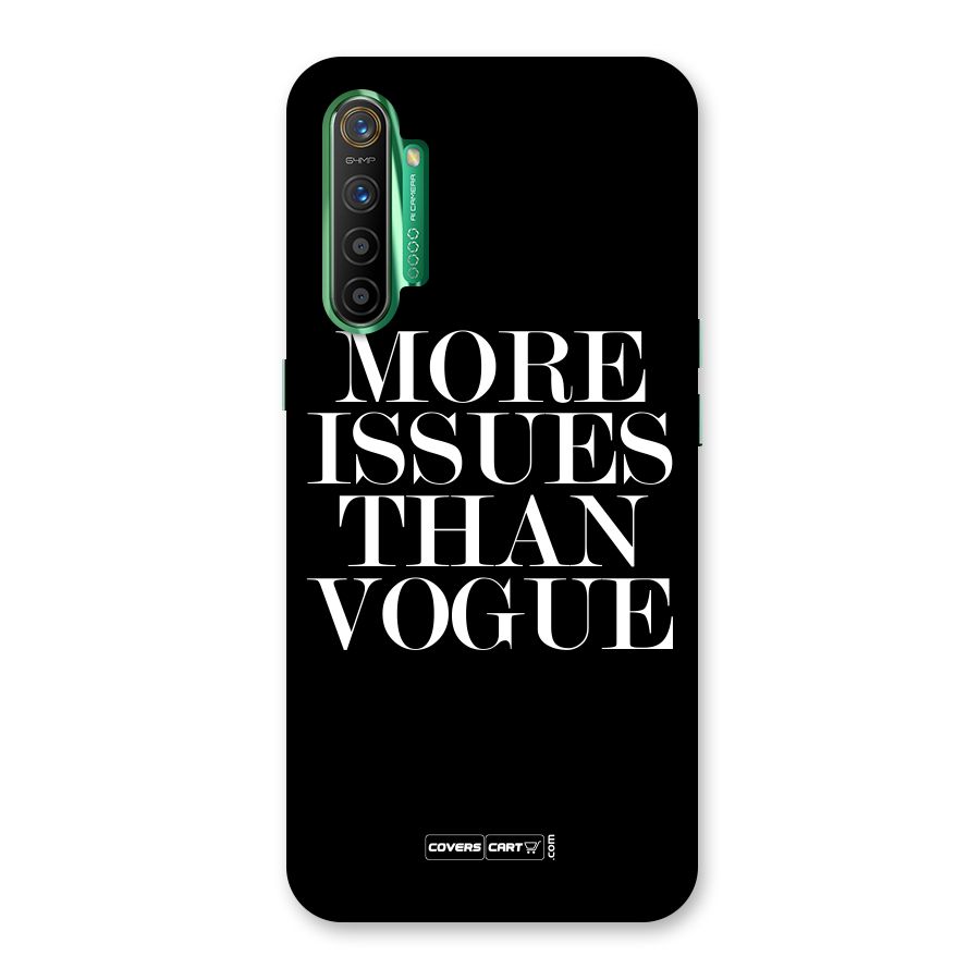 More Issues than Vogue (Black) Back Case for Realme X2