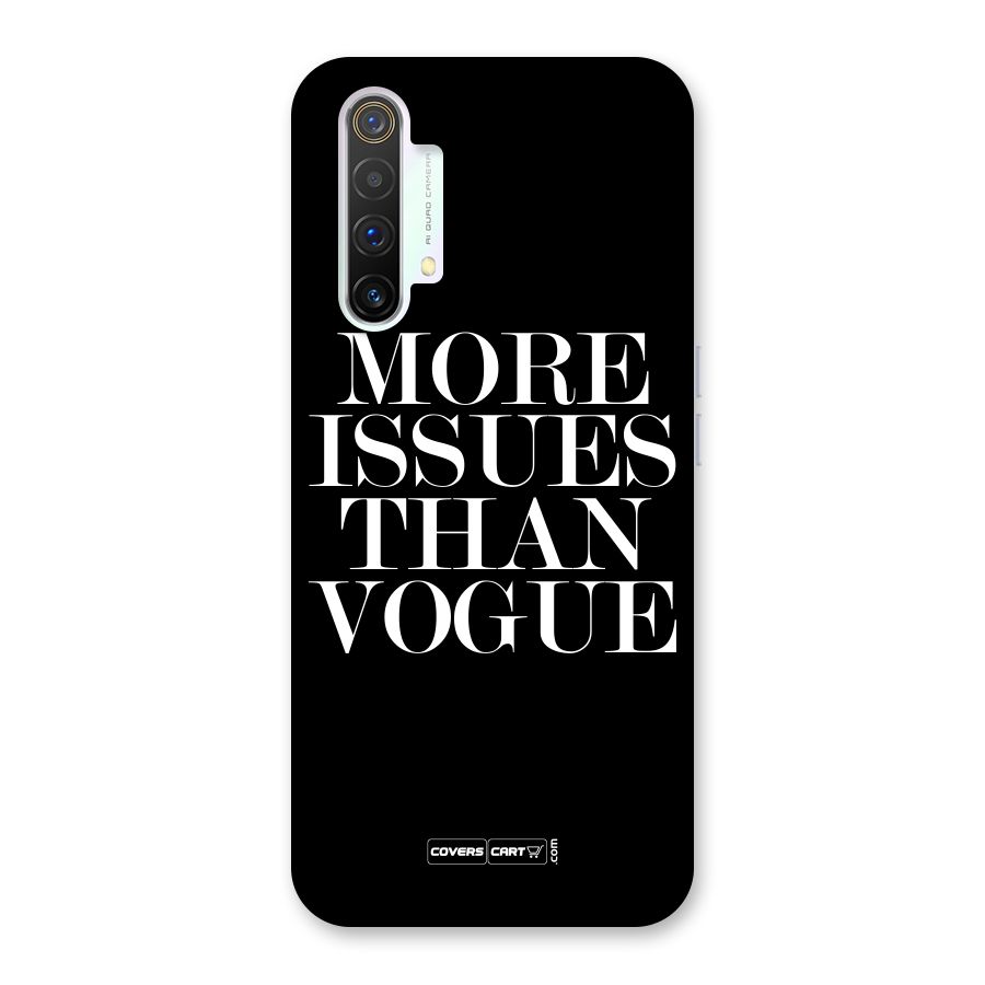 More Issues than Vogue (Black) Back Case for Realme X3
