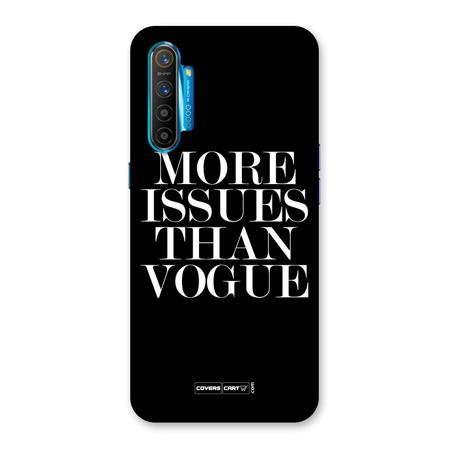 More Issues than Vogue (Black) Back Case for Realme XT
