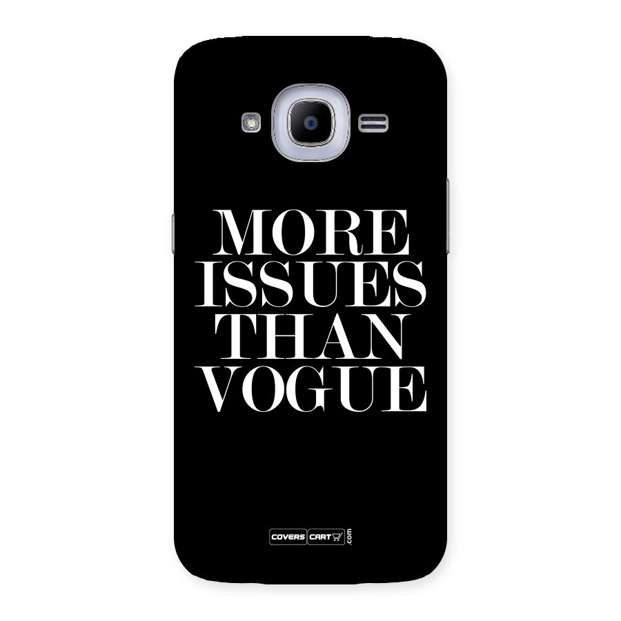 More Issues than Vogue (Black) Back Case for Samsung Galaxy J2 Pro