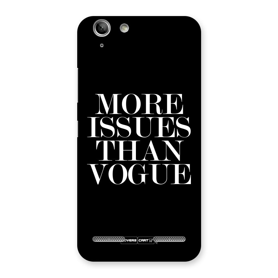 More Issues than Vogue (Black) Back Case for Vibe K5