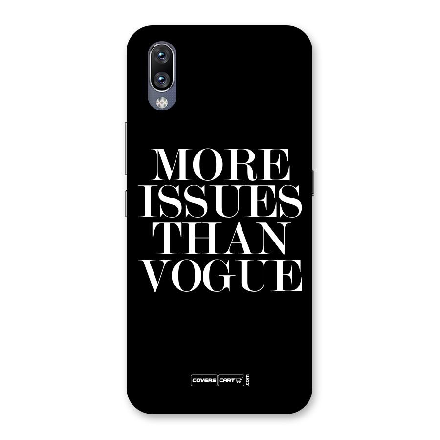More Issues than Vogue (Black) Back Case for Vivo NEX