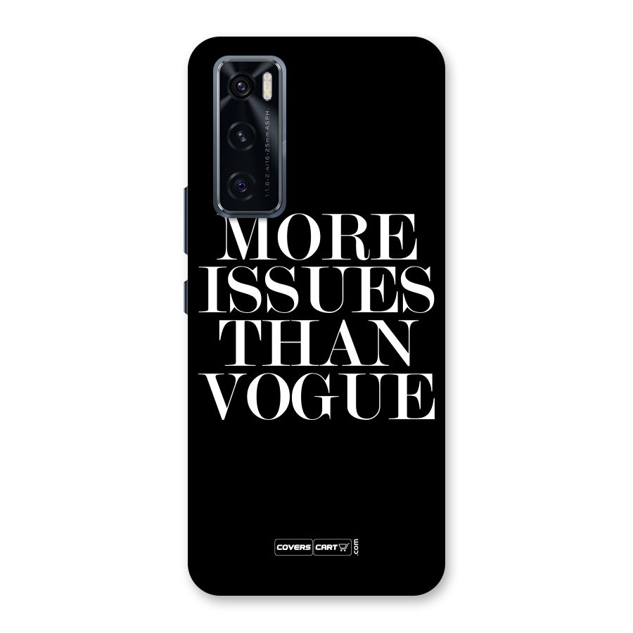 More Issues than Vogue (Black) Back Case for Vivo V20 SE