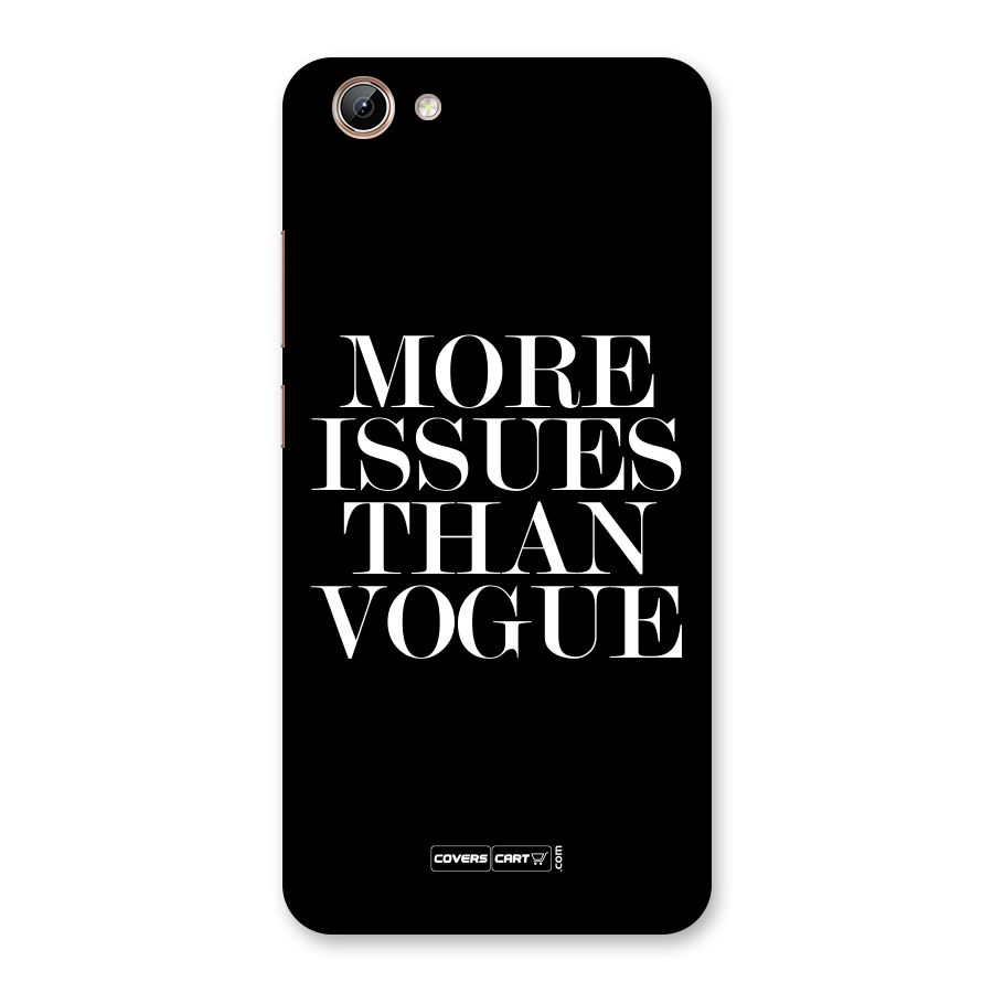 More Issues than Vogue (Black) Back Case for Vivo Y71i