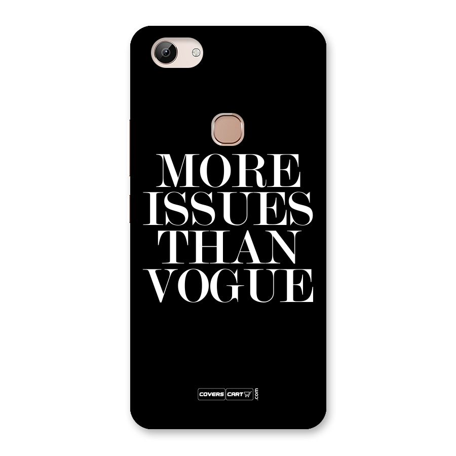 More Issues than Vogue (Black) Back Case for Vivo Y83