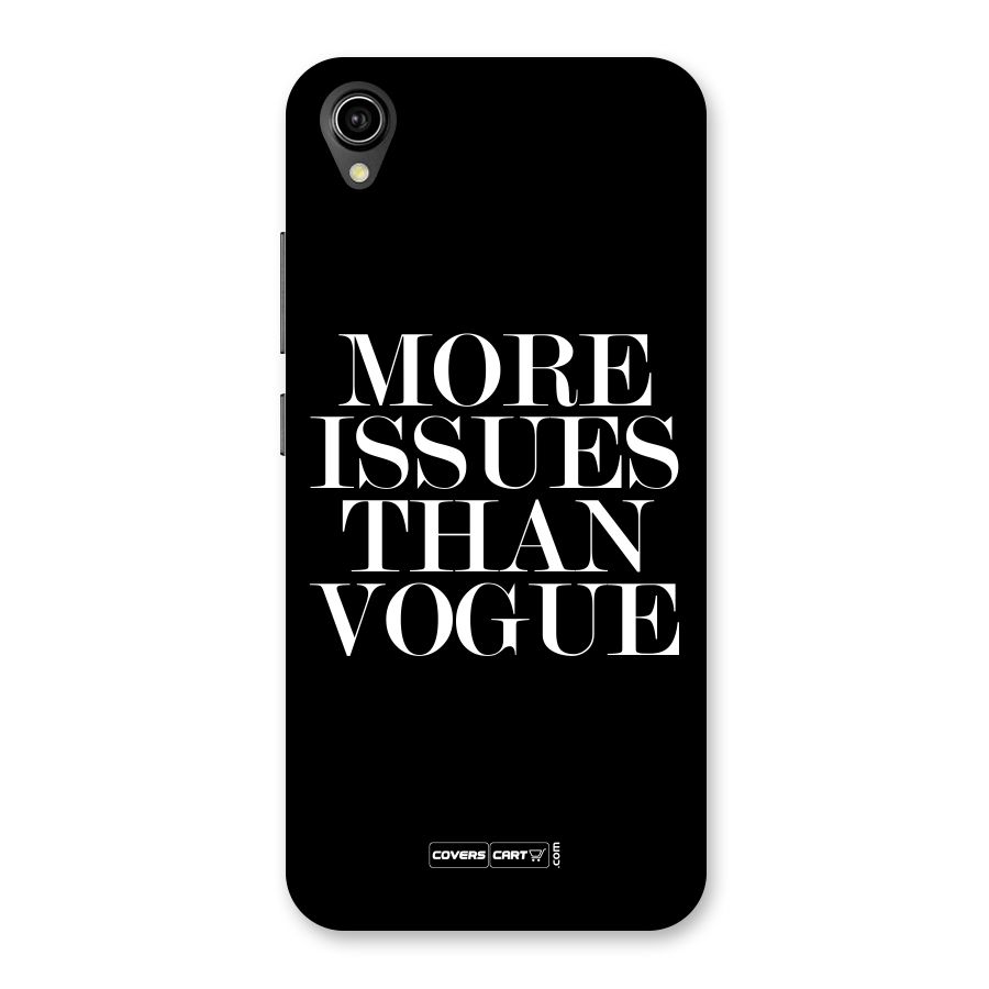 More Issues than Vogue (Black) Back Case for Vivo Y90