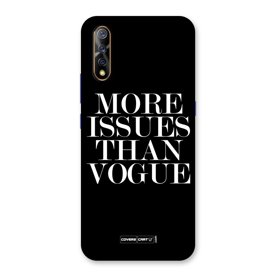 More Issues than Vogue (Black) Back Case for Vivo Z1x