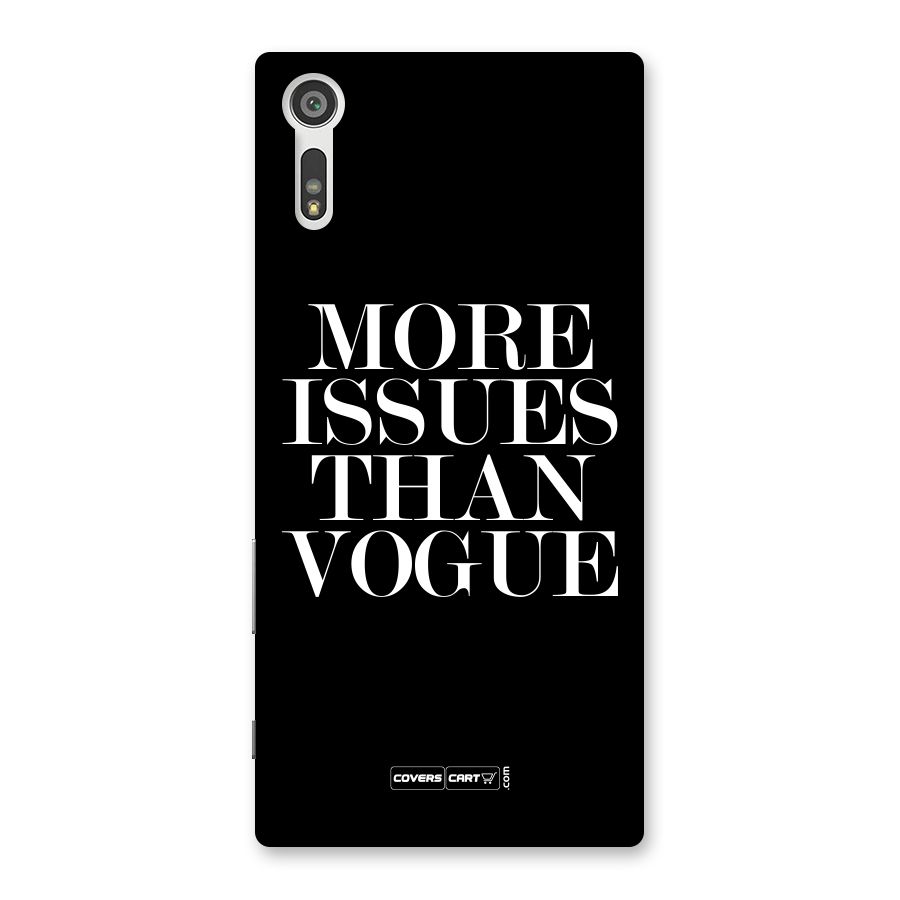 More Issues than Vogue (Black) Back Case for Xperia XZ