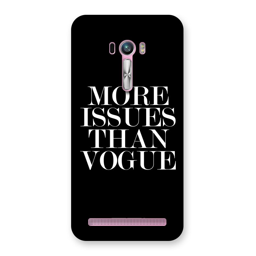 More Issues than Vogue (Black) Back Case for Zenfone Selfie