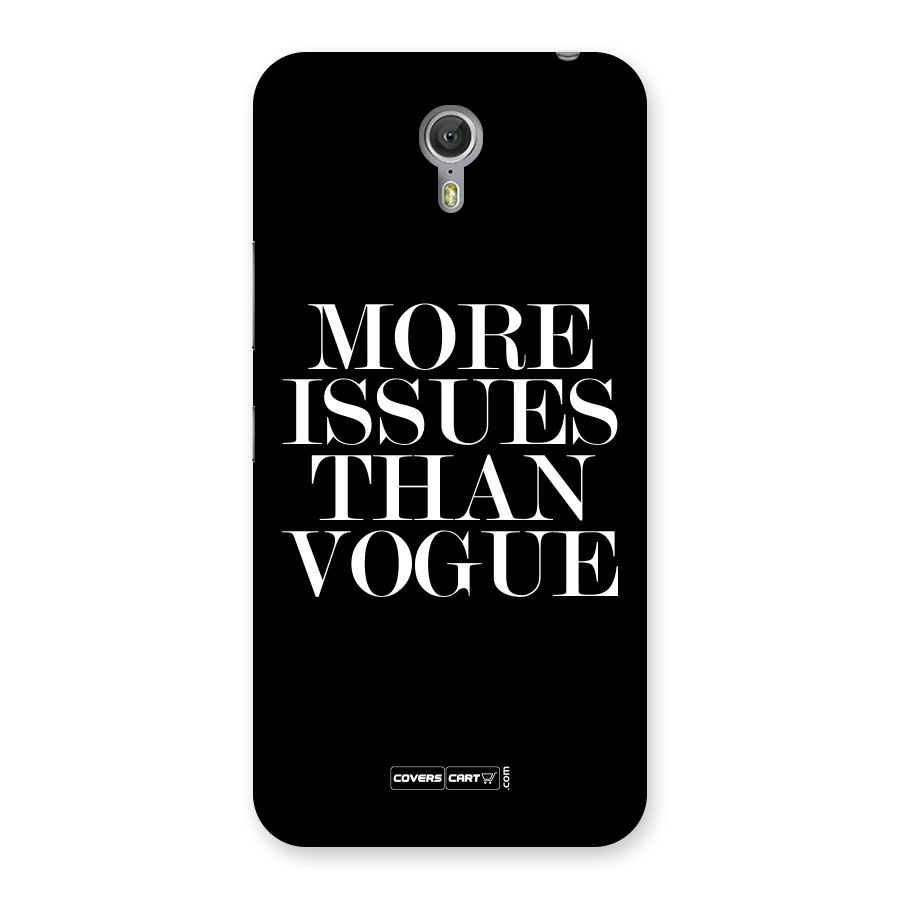 More Issues than Vogue (Black) Back Case for Zuk Z1