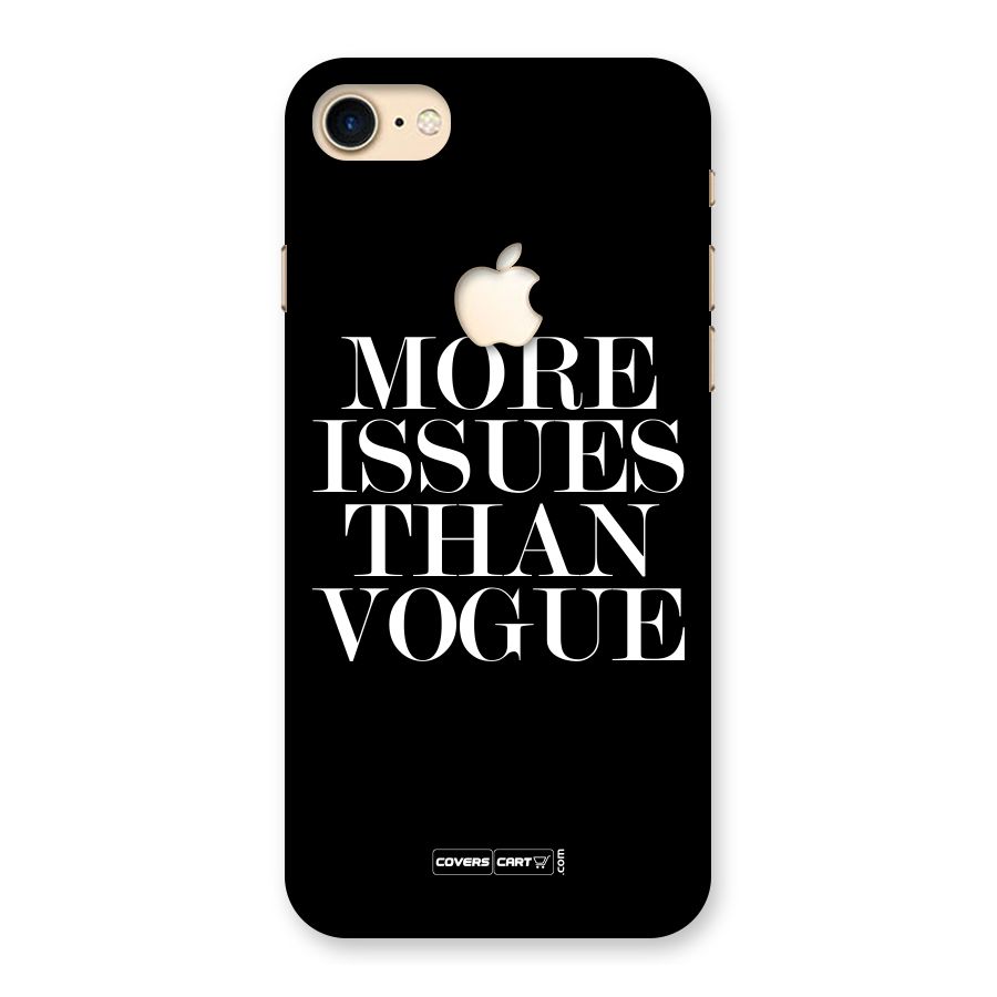 More Issues than Vogue (Black) Back Case for iPhone 7 Apple Cut