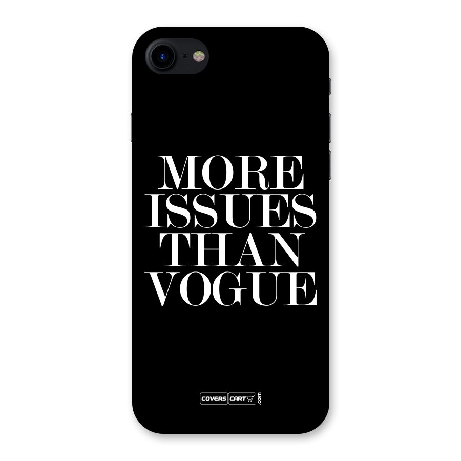 More Issues than Vogue (Black) Back Case for iPhone SE 2020