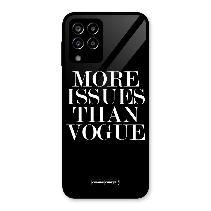 More Issues than Vogue (Black) Glass Back Case for Galaxy M33