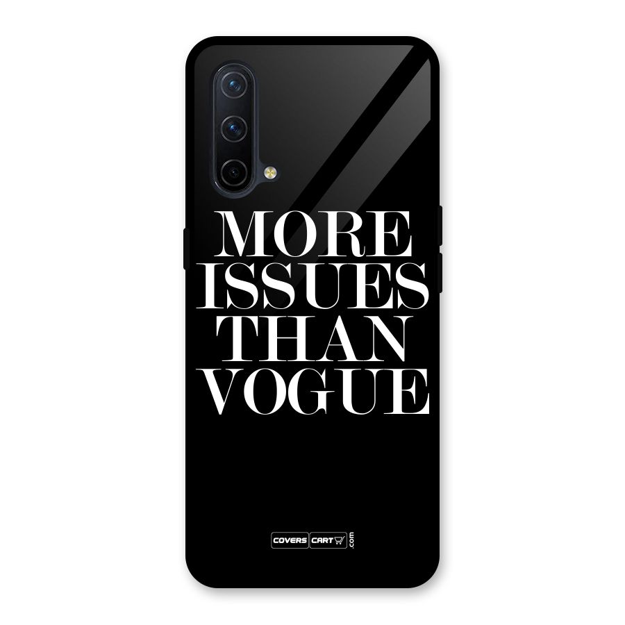 More Issues than Vogue (Black) Glass Back Case for OnePlus Nord CE 5G