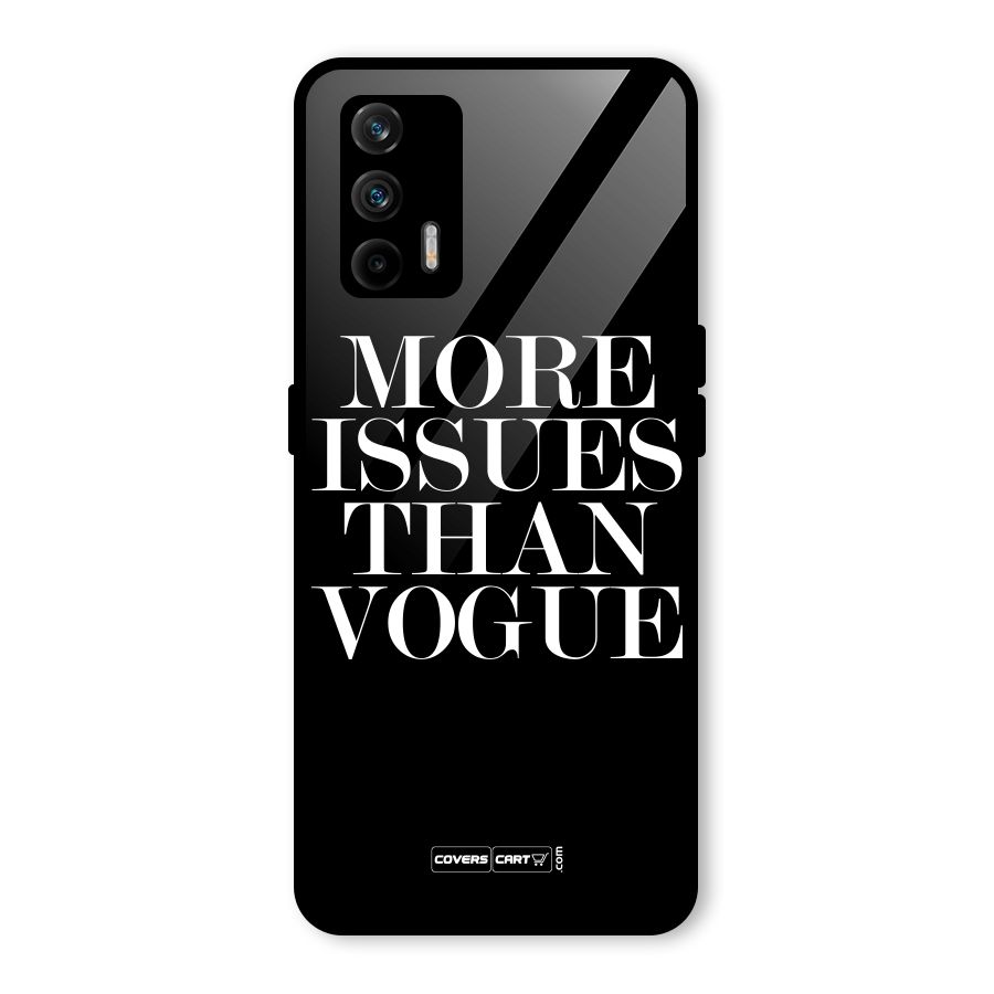 More Issues than Vogue (Black) Glass Back Case for Realme GT 5G