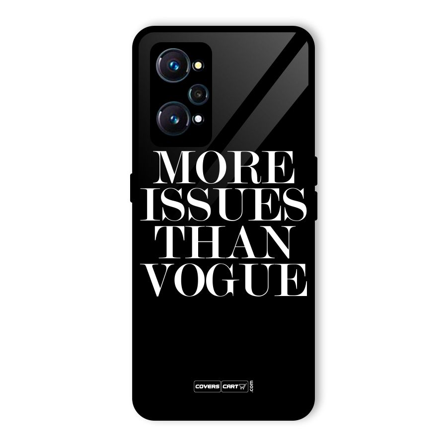 More Issues than Vogue (Black) Glass Back Case for Realme GT Neo2