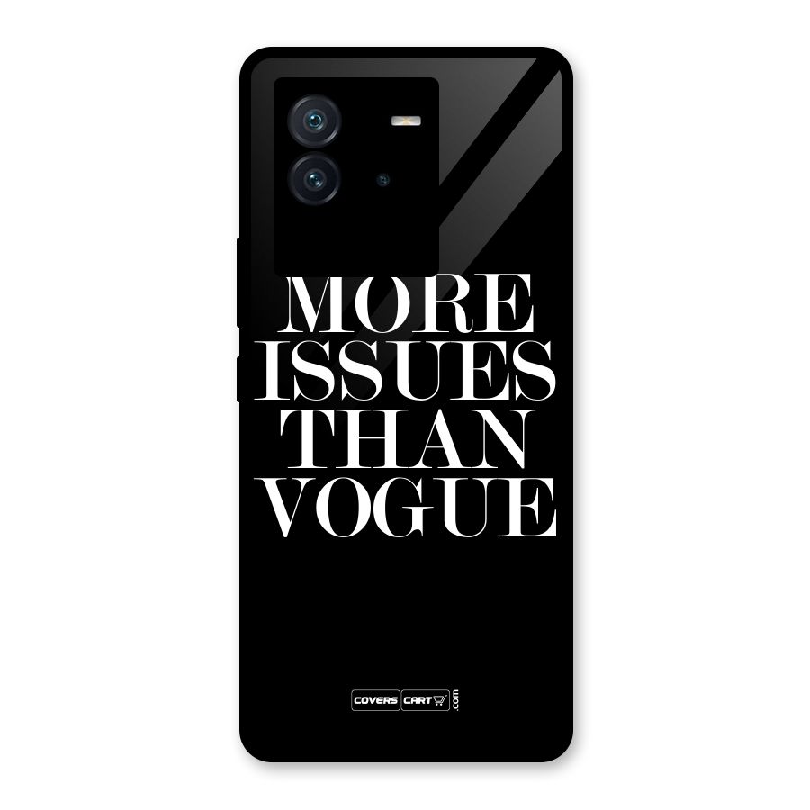 More Issues than Vogue (Black) Glass Back Case for Vivo iQOO Neo 6 5G