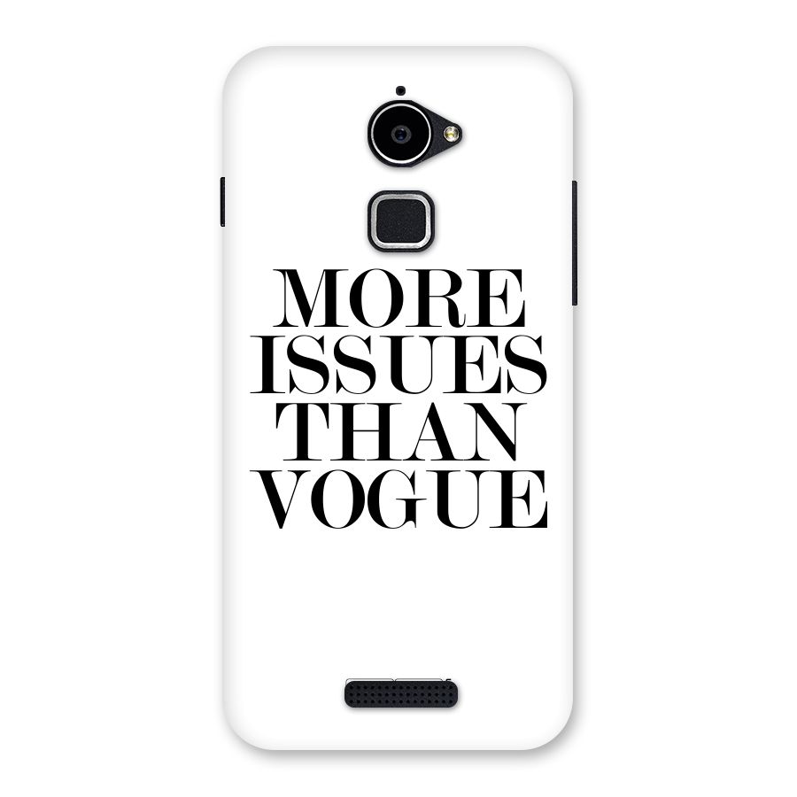 More Issues than Vogue (White) Back Case for Coolpad Note 3 Lite