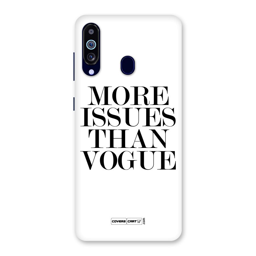 More Issues than Vogue (White) Back Case for Galaxy A60