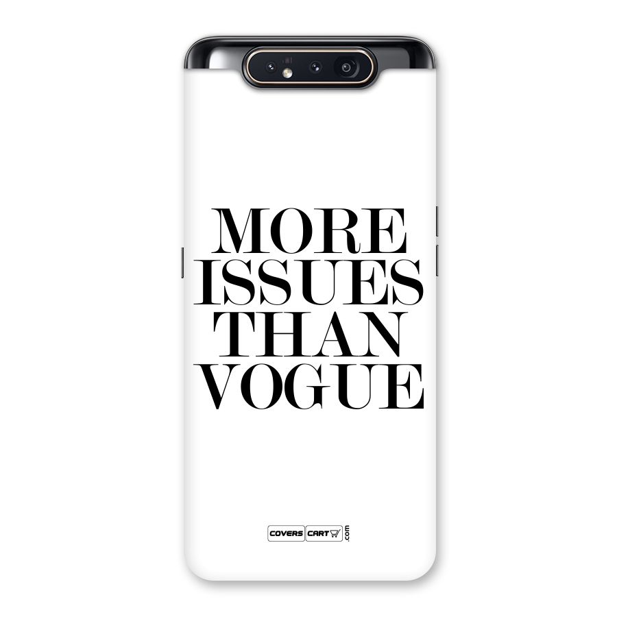 More Issues than Vogue (White) Back Case for Galaxy A80