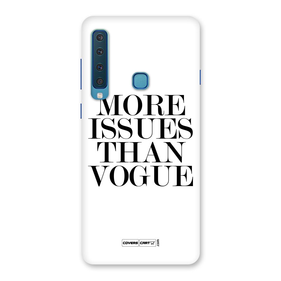 More Issues than Vogue (White) Back Case for Galaxy A9 (2018)