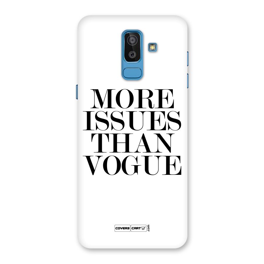 More Issues than Vogue (White) Back Case for Galaxy J8