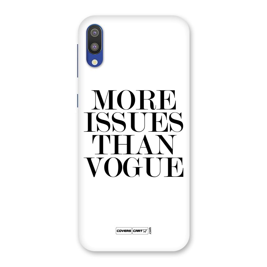 More Issues than Vogue (White) Back Case for Galaxy M10
