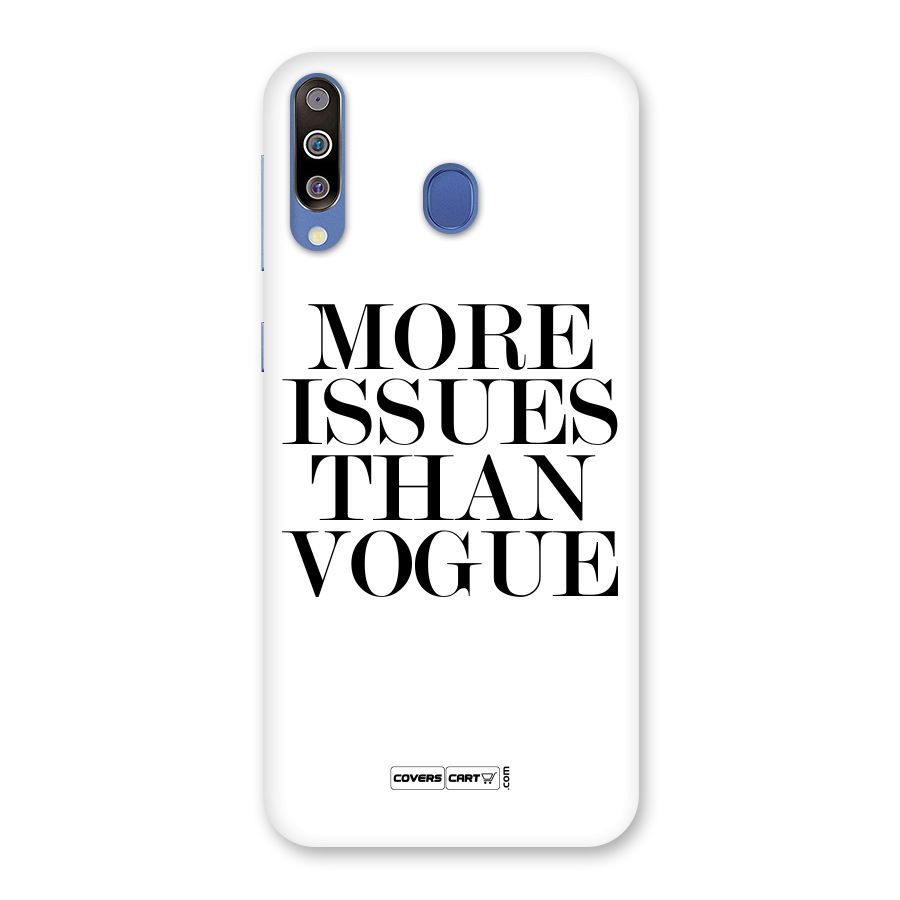 More Issues than Vogue (White) Back Case for Galaxy M30