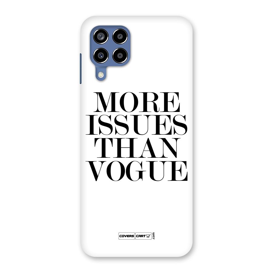 More Issues than Vogue (White) Back Case for Galaxy M53 5G