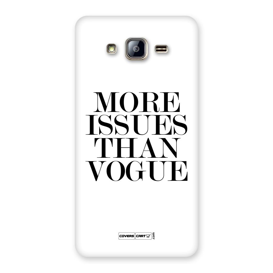 More Issues than Vogue (White) Back Case for Galaxy On5