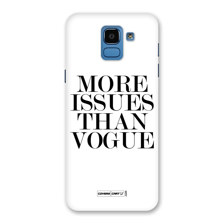 More Issues than Vogue (White) Back Case for Galaxy On6