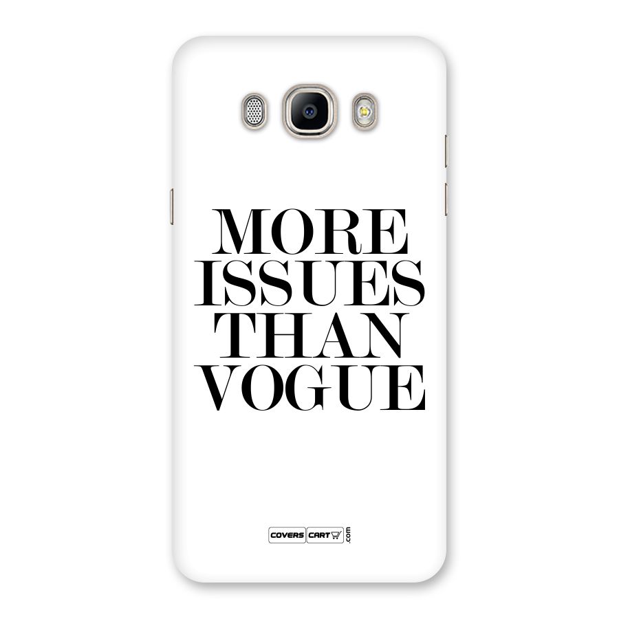 More Issues than Vogue (White) Back Case for Galaxy On8
