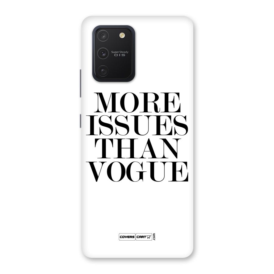 More Issues than Vogue (White) Back Case for Galaxy S10 Lite