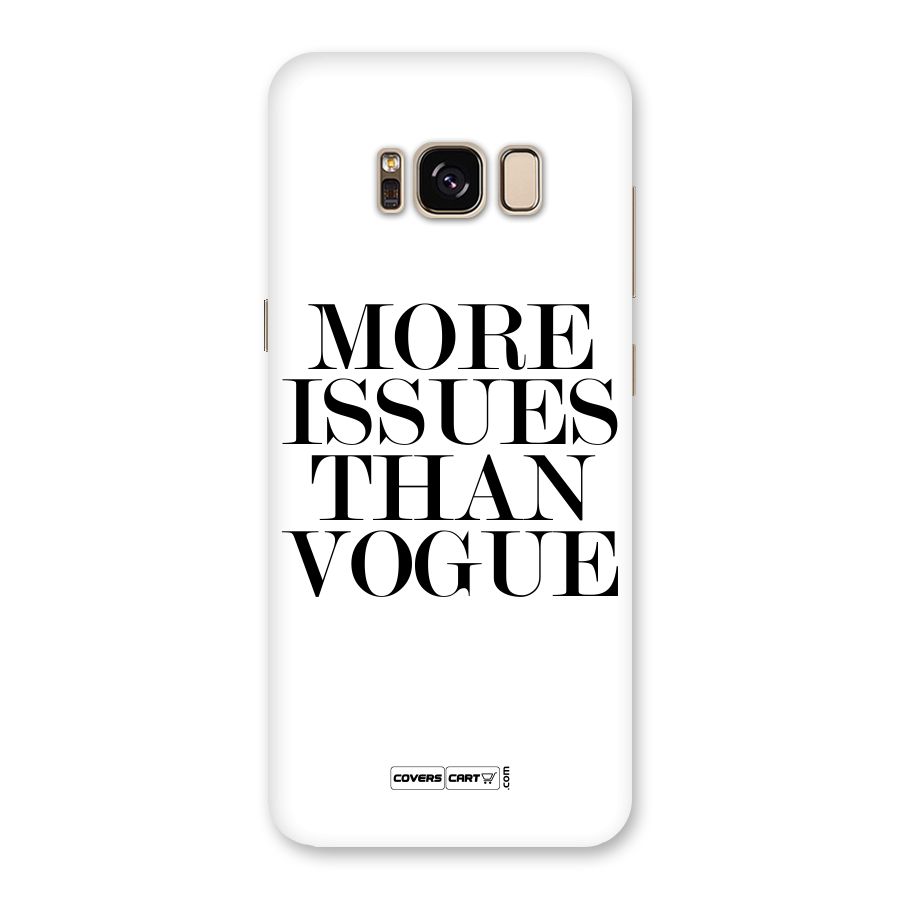 More Issues than Vogue (White) Back Case for Galaxy S8
