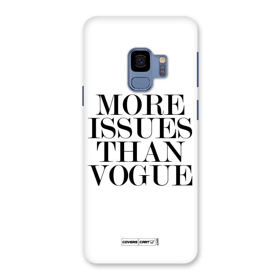 More Issues than Vogue (White) Back Case for Galaxy S9