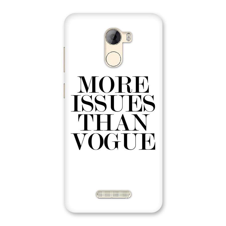 More Issues than Vogue (White) Back Case for Gionee A1 LIte
