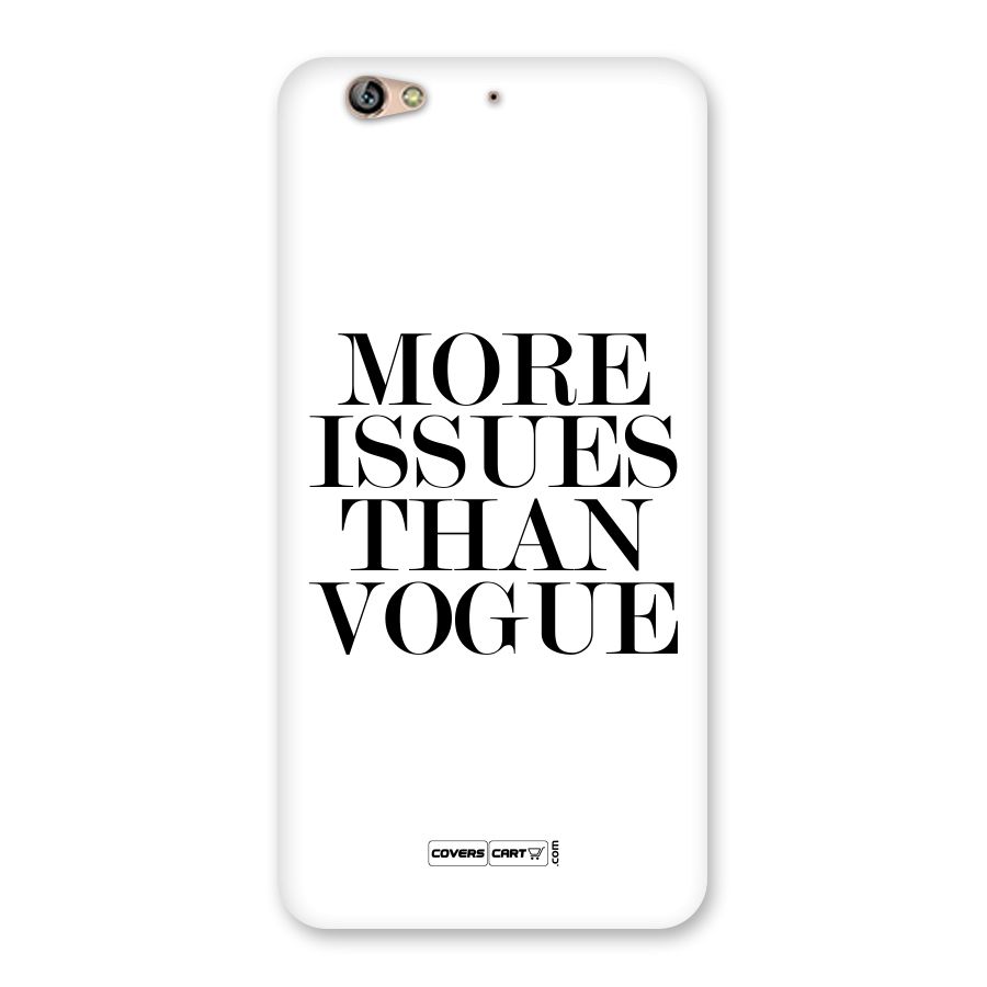 More Issues than Vogue (White) Back Case for Gionee S6
