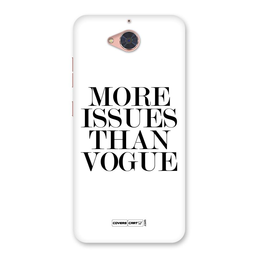 More Issues than Vogue (White) Back Case for Gionee S6 Pro