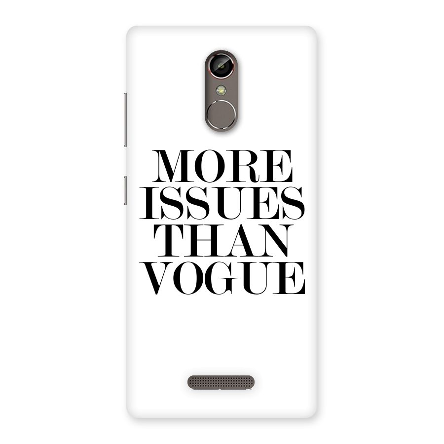 More Issues than Vogue (White) Back Case for Gionee S6s