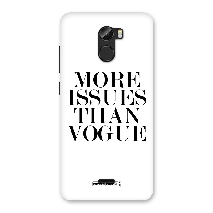 More Issues than Vogue (White) Back Case for Gionee X1