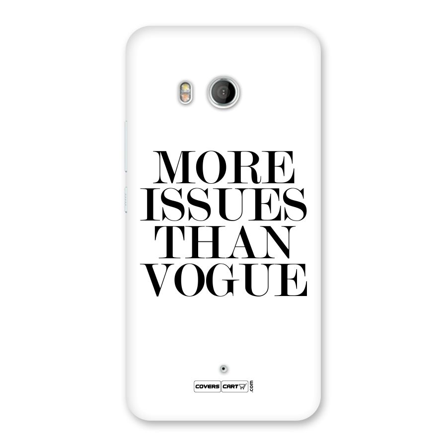 More Issues than Vogue (White) Back Case for HTC U11