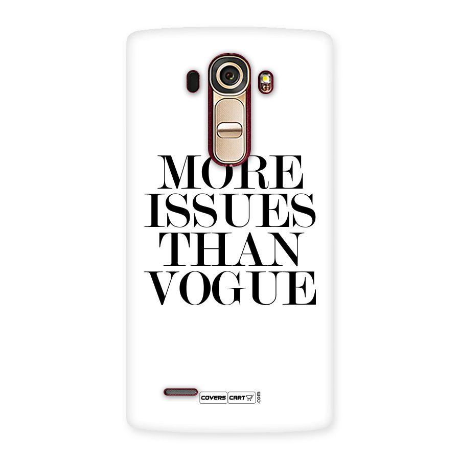 More Issues than Vogue (White) Back Case for LG G4