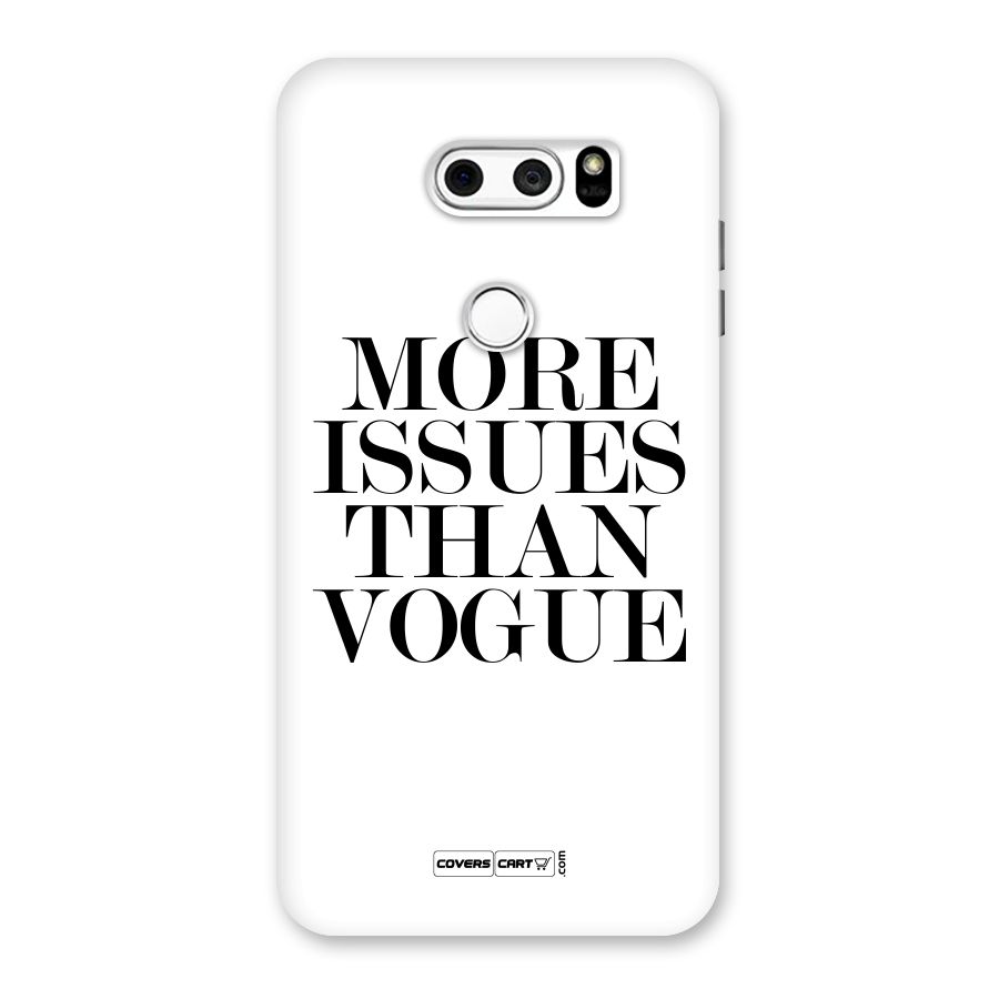 More Issues than Vogue (White) Back Case for LG V30