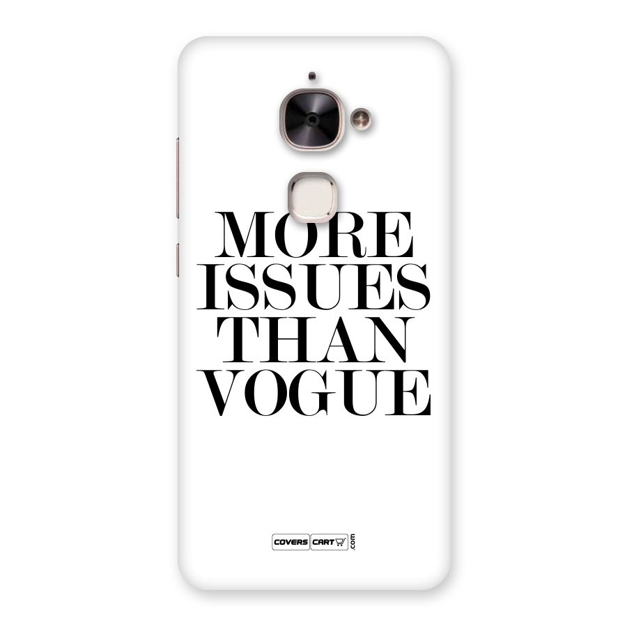 More Issues than Vogue (White) Back Case for Le 2