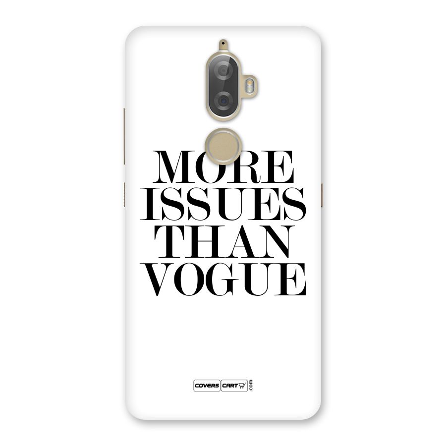 More Issues than Vogue (White) Back Case for Lenovo K8 Plus
