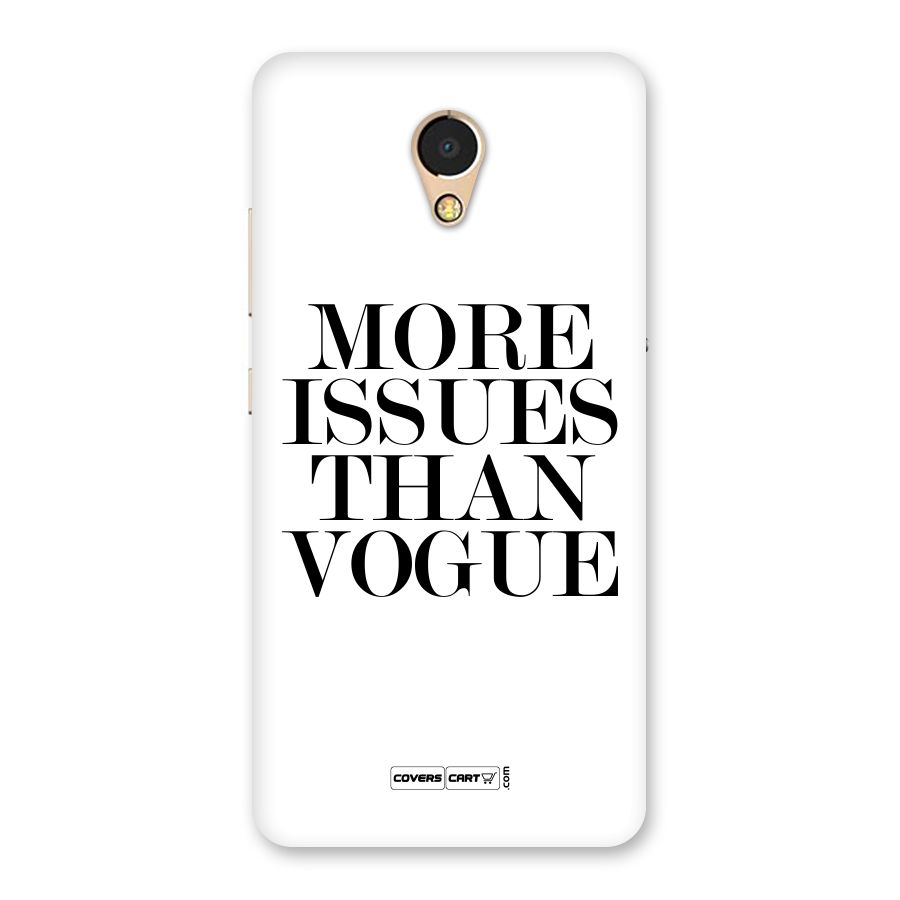 More Issues than Vogue (White) Back Case for Lenovo P2