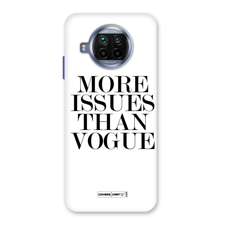 More Issues than Vogue (White) Back Case for Mi 10i